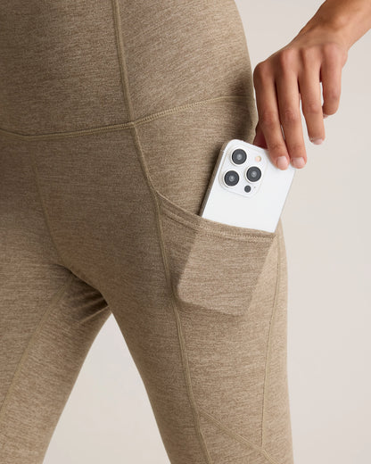 Ultra-Soft High-Rise Pocket Legging - XS / Heather Espresso