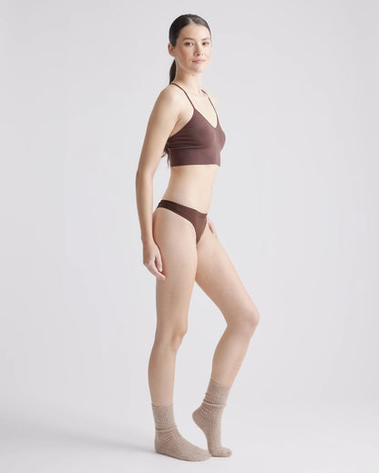 Smoothing Comfort Thong (6-Pack) - XS / Cocoa