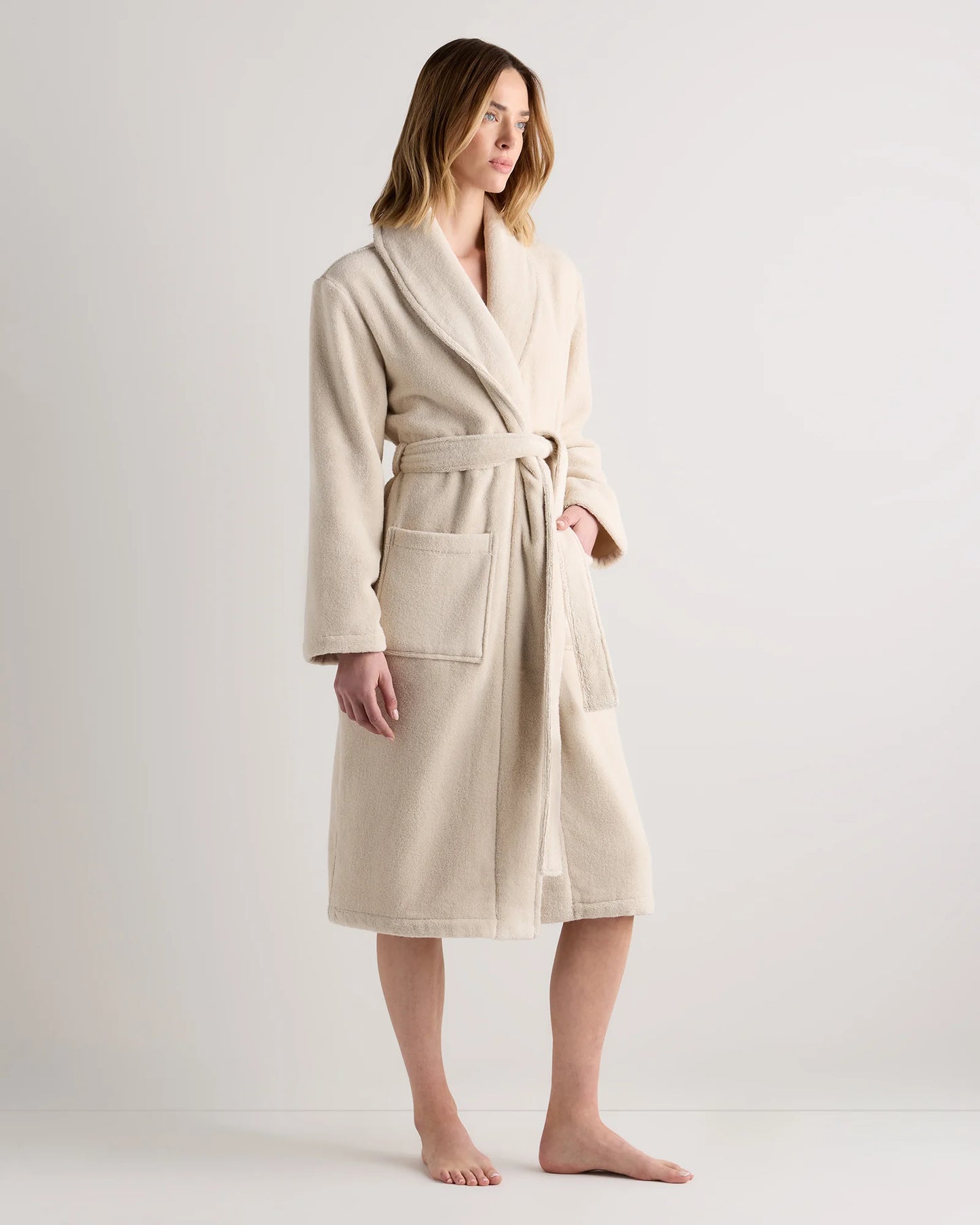 Turkish Cotton Terry Robe - XS / White