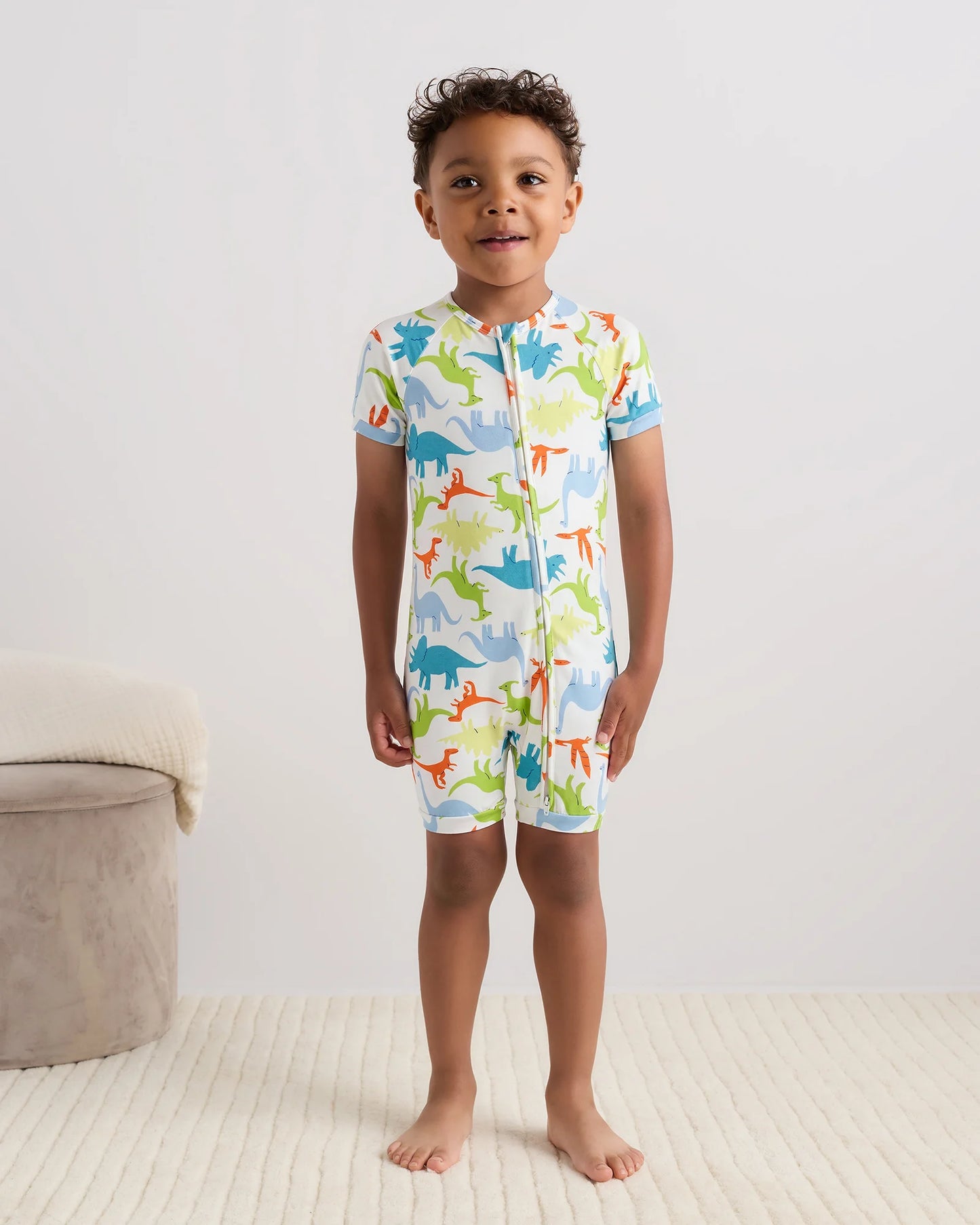 Bamboo Shortie Onesie Pajama - 2T / Sunshine
