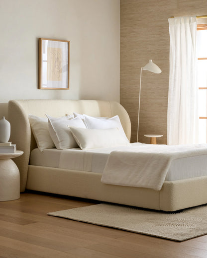 Performance Boucle Shelter Bed - Queen / Ivory