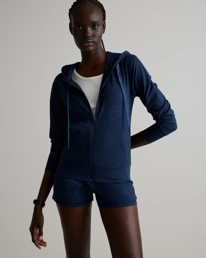 Flowknit Full-Zip Hoodie - XS / Heather Deep Navy