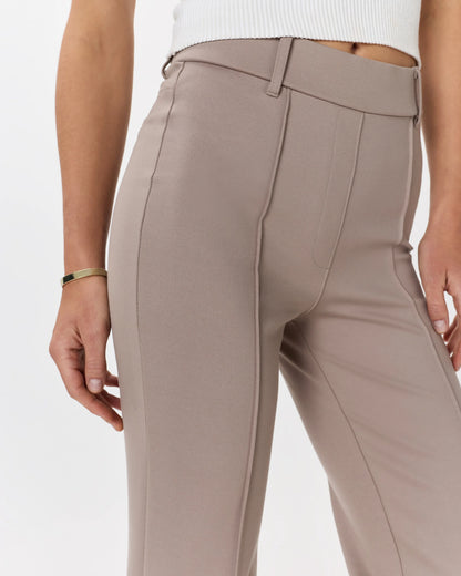 Ultra-Stretch Ponte Flare Leg Pants - XS / Espresso