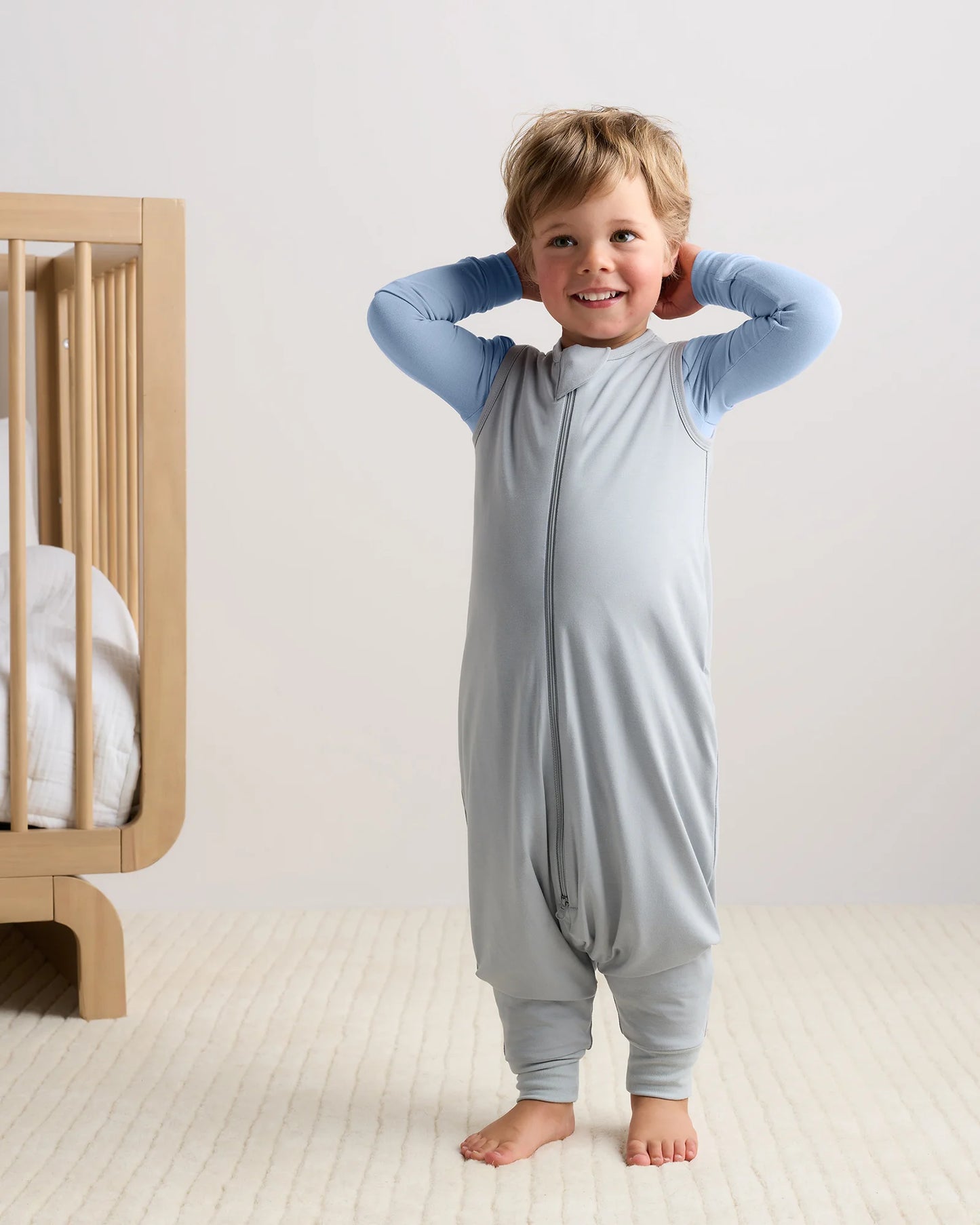 Bamboo Sleep Bag Walker 1.5 TOG - M / Colony Blue