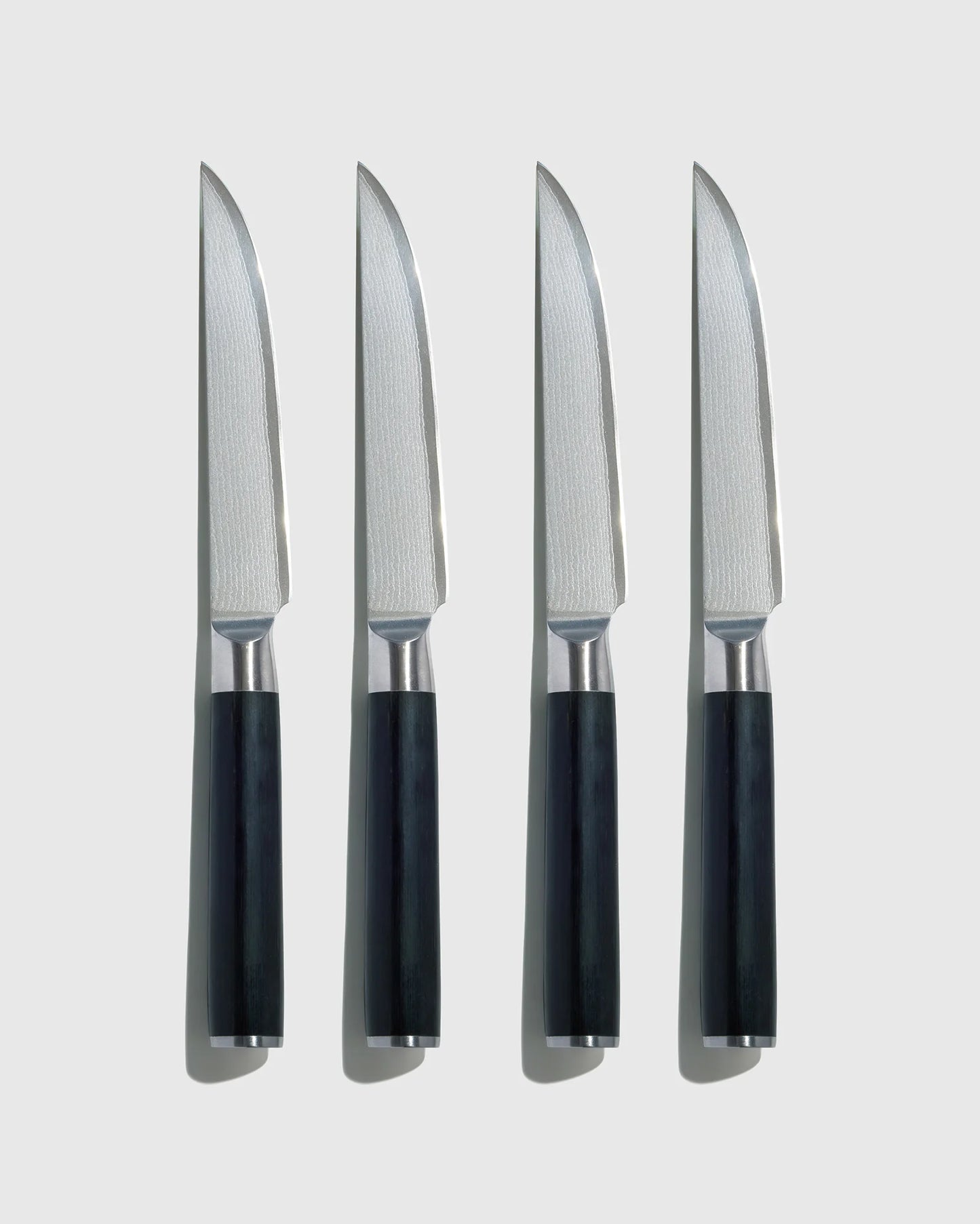 Essential Japanese Damascus Steel Steak Knife Set - One Size / No Color