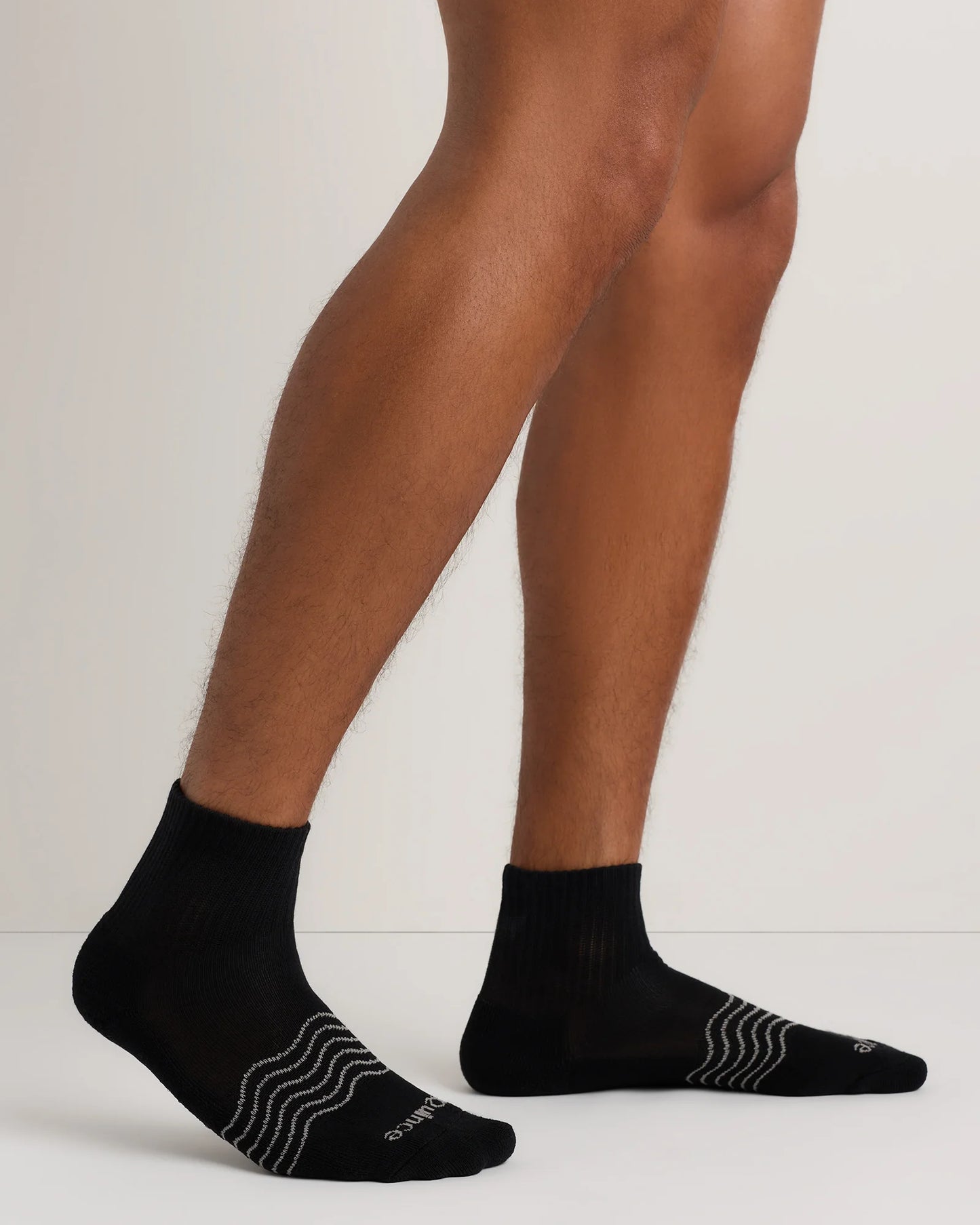 Everyday Cotton Solid Quarter Socks (4-Pack) - S / White