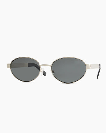 Monaco Polarized Stainless Steel Sunglasses - One Size / Gold with Green lens