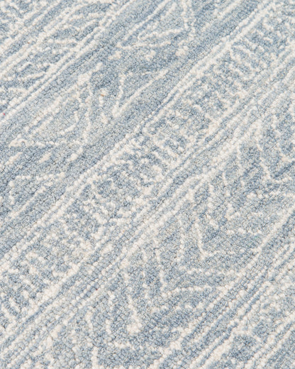 Teagan Hand-Hooked Wool Rug - 2' x 3' / Denim
