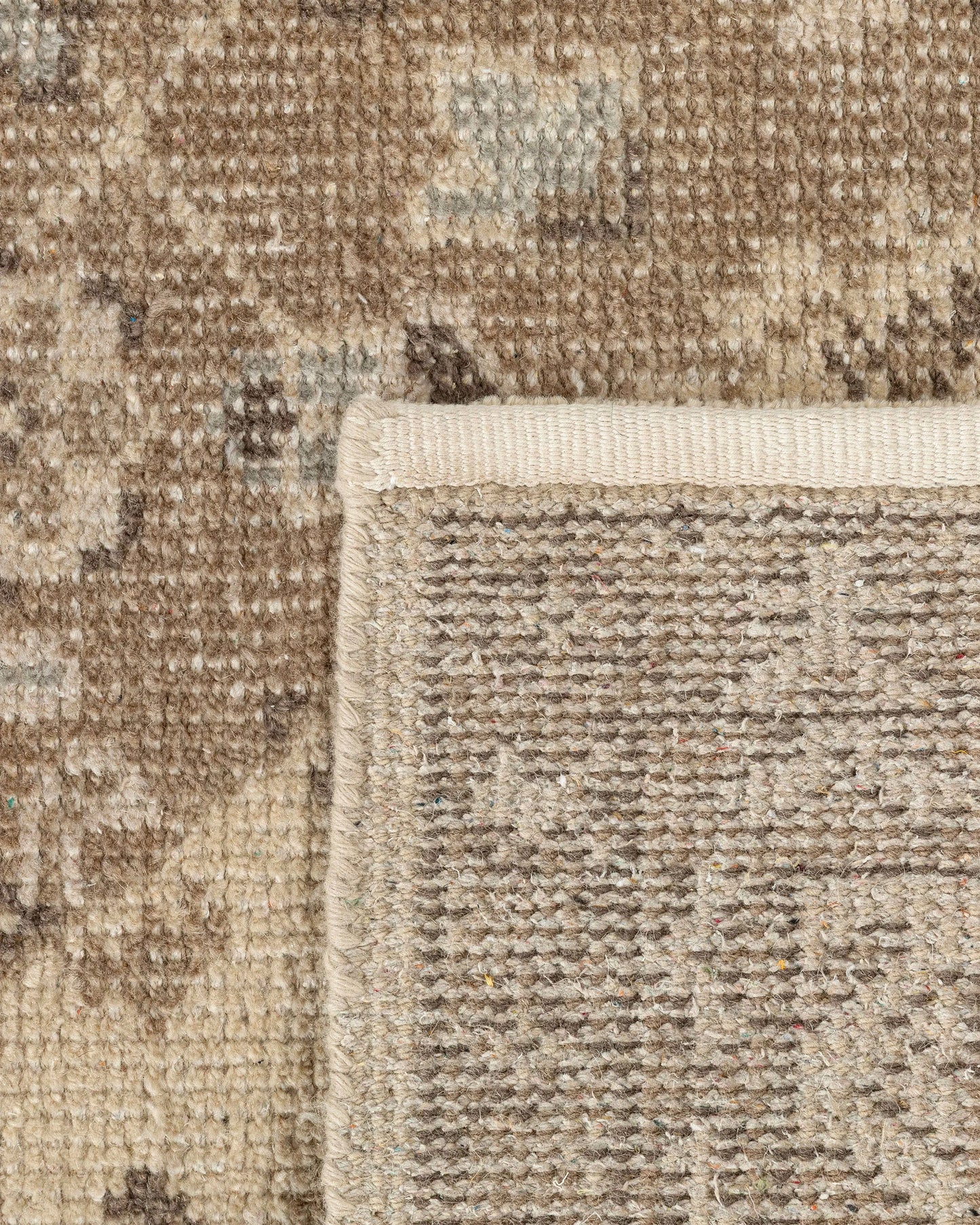 Pierce Hand-Knotted Wool Rug - 5' x 8' / Beige Multi
