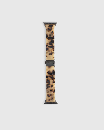 Acetate Smartwatch Band - 38mm - 42mm / Grey Tortoise
