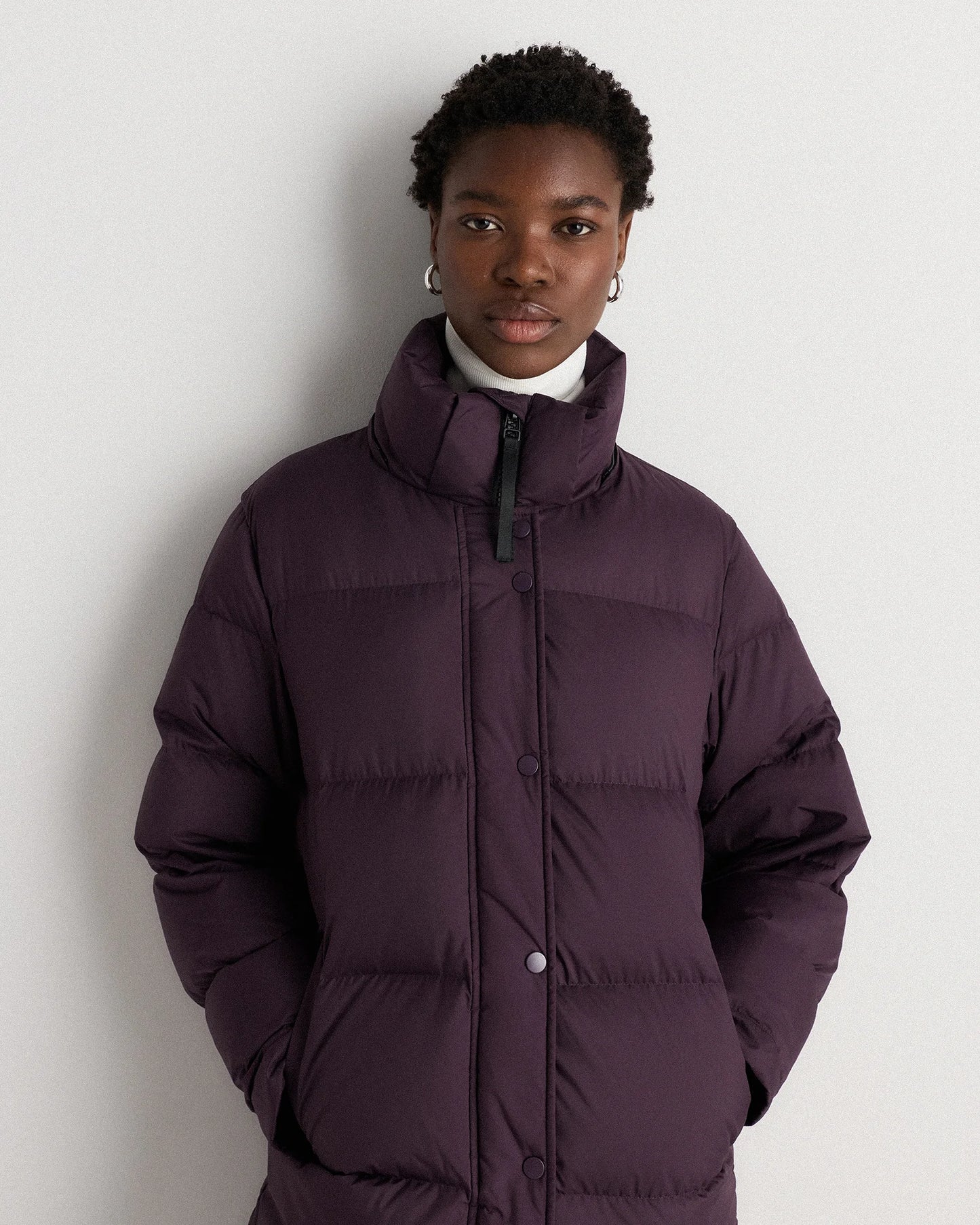 Responsible Down Long Puffer Jacket - XS / Black