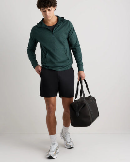 Flowknit Performance Half-Zip Hoodie - S / Heather Green