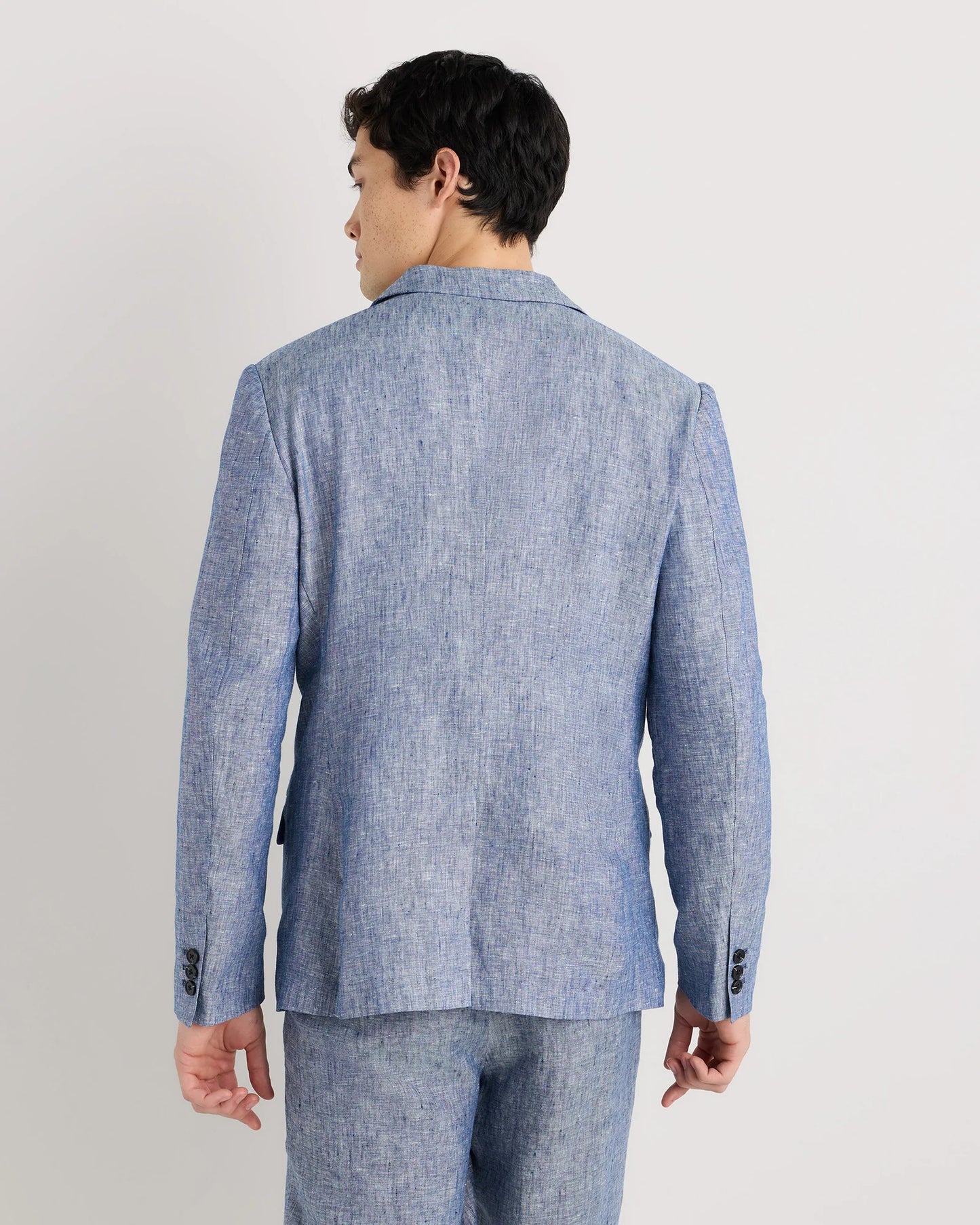 100% European Linen Blazer - XS / French Blue