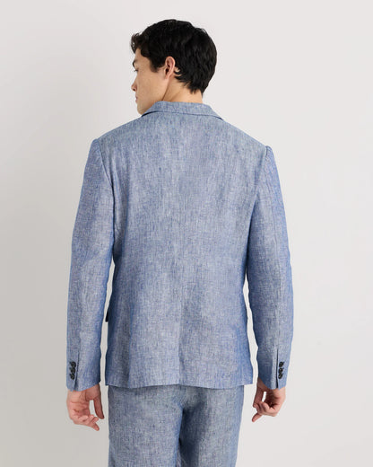 100% European Linen Blazer - XS / French Blue