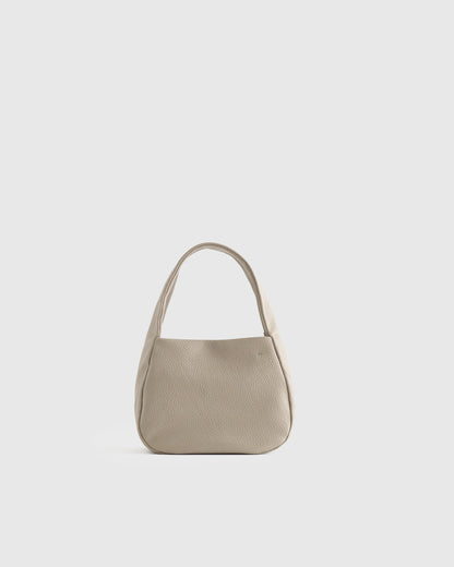 Italian Leather Mini Bow Bag - One Size / Taupe