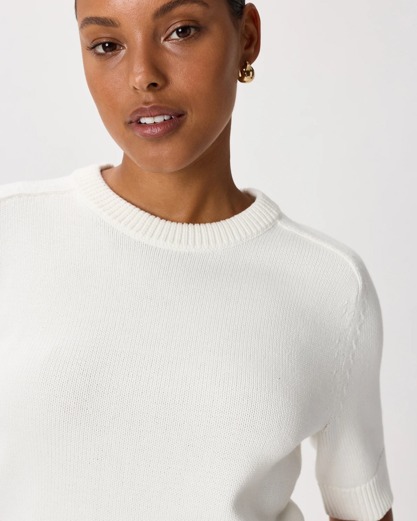 100% Organic Cotton Sweater Tee - XS / Navy