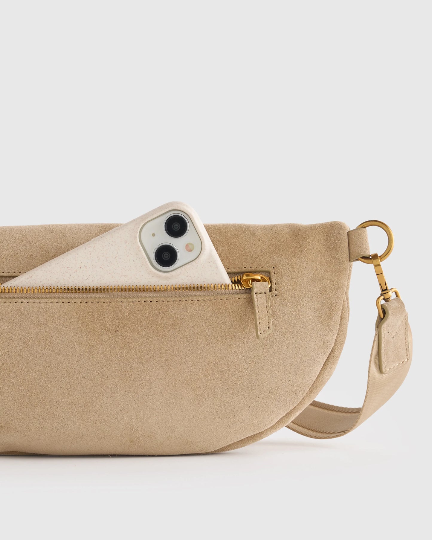 Quinn Suede Sling Bag - One Size / Whiskey