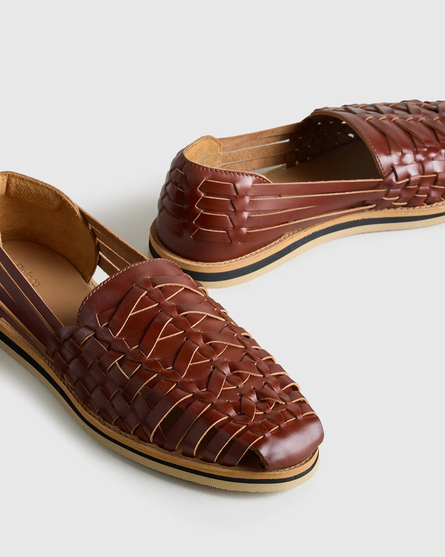 Handcrafted Leather Huarache Sandal - 7 / Brandy