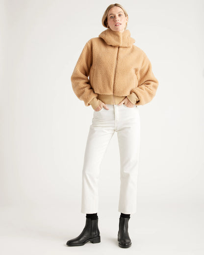 Hooded Sherpa Jacket - XS / Black