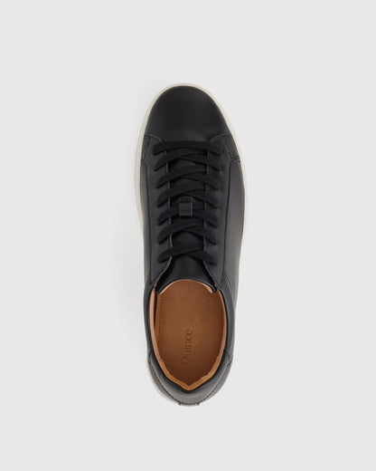 100% Leather Everyday Sneaker - 5 / Black