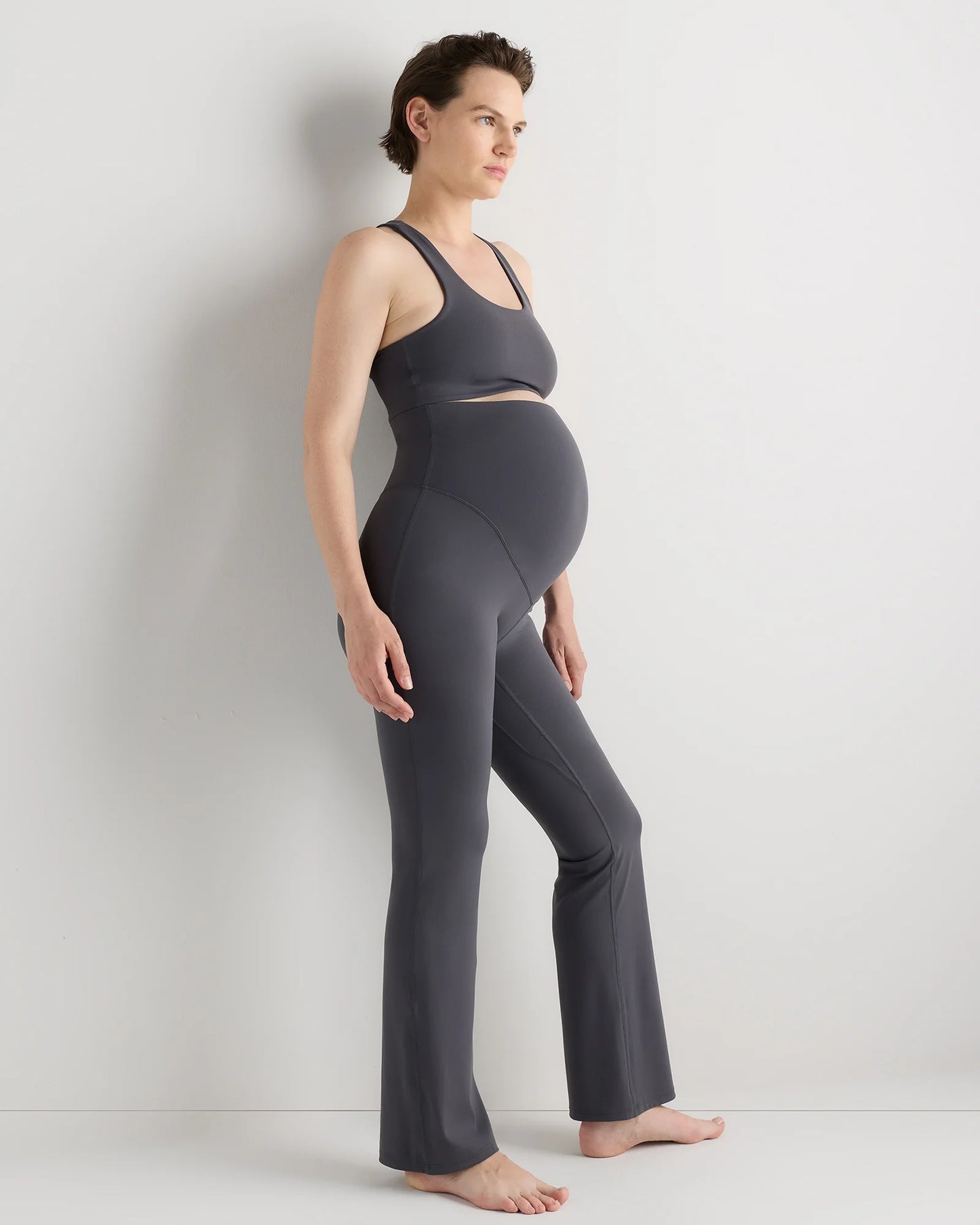 Ultra-Form Maternity Bootcut Pants - XS / Dark Coal