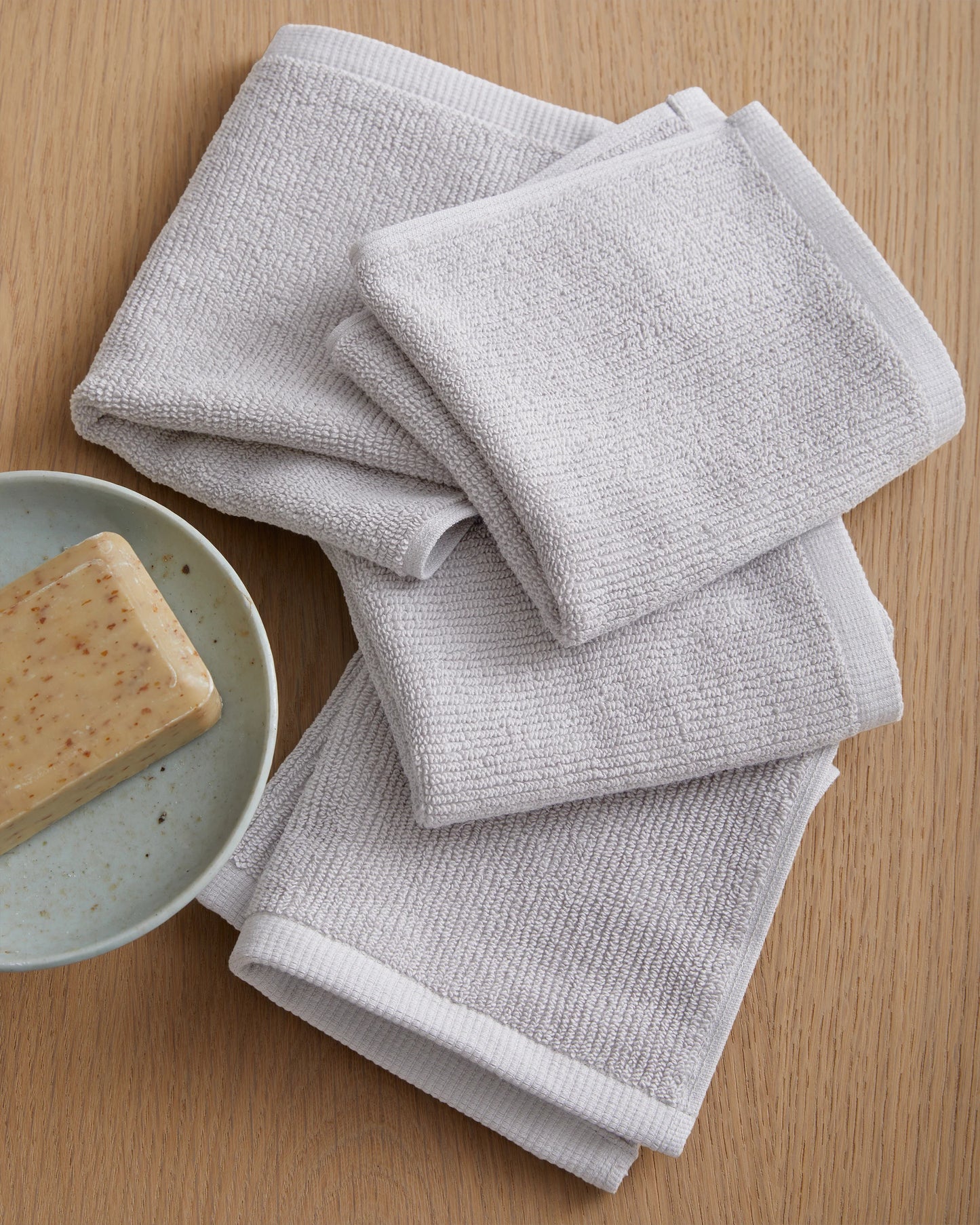 Turkish Ribbed Quick Dry Bath Sheet Bundle - One Size / Mineral