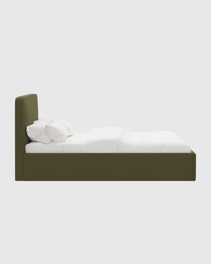 100% Linen Curved Bed - Full / Canvas