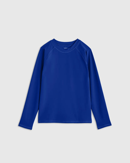 Long Sleeve Raglan Rash Guard - 6 / Island Aqua