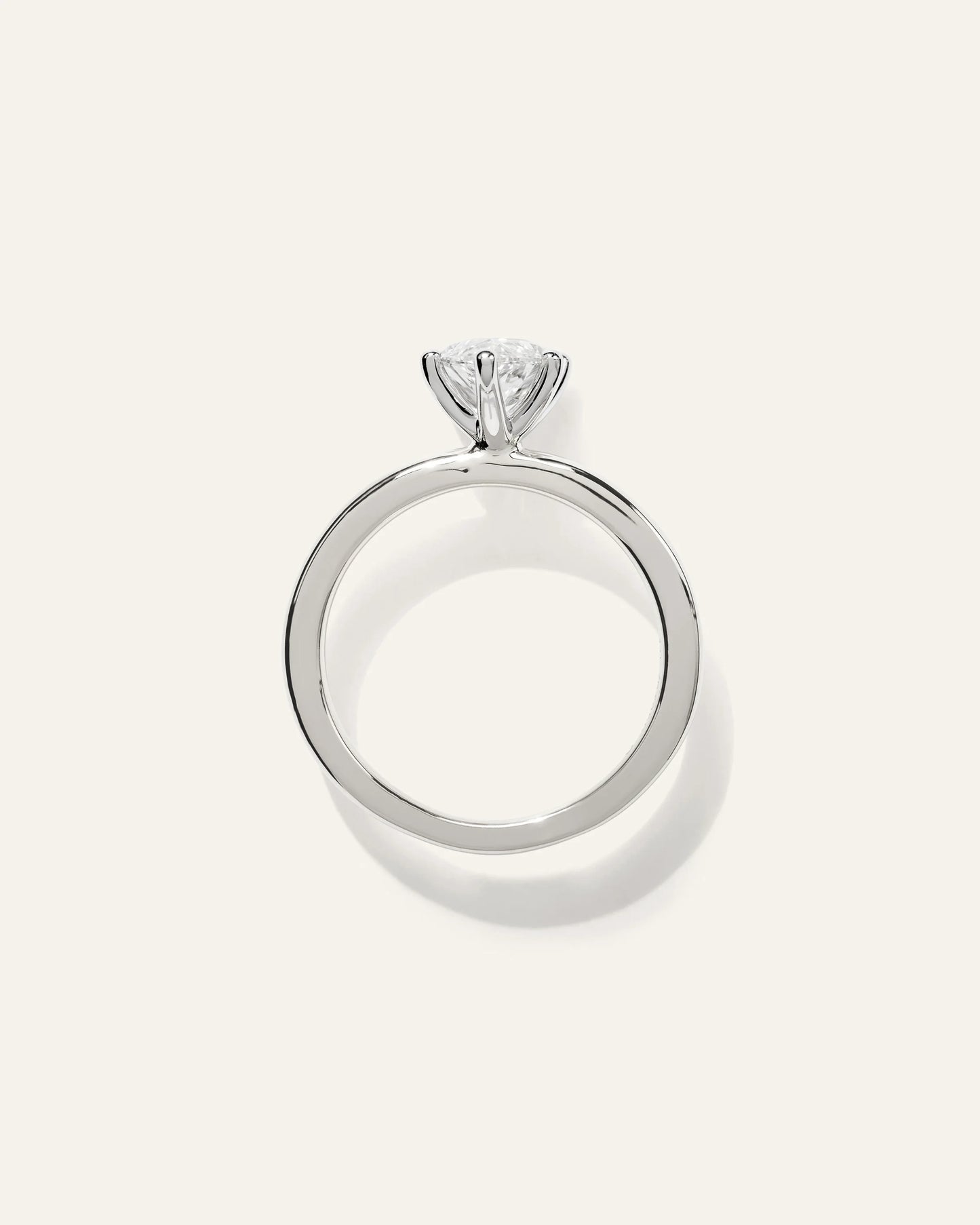 Lab Grown Diamond Marquise Comfort Fit Engagement Ring - 2ct - 4 / Yellow Gold