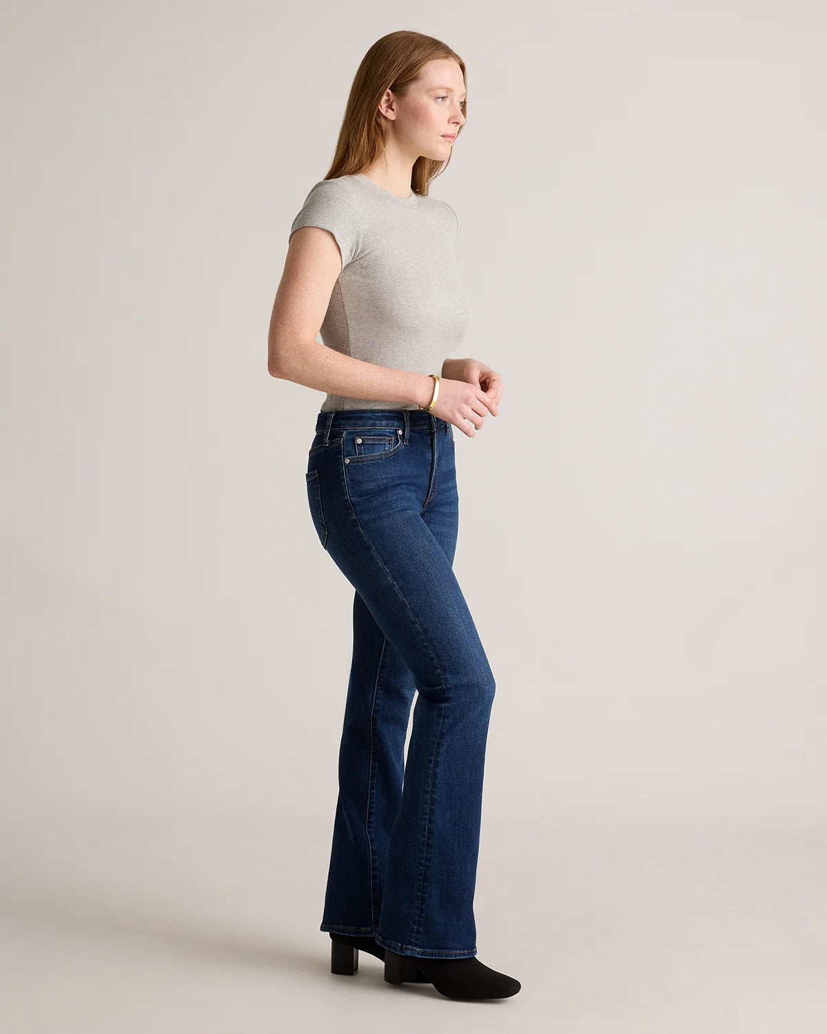 Luna Stretch Flare Jeans - 24 / Black