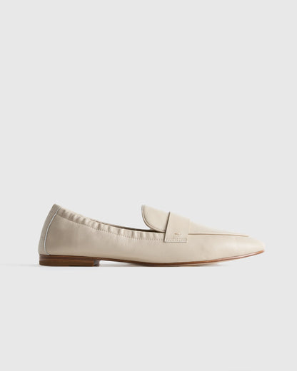 Italian Leather Soft Loafer - 5 / Black