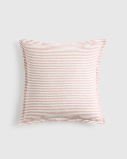 European Linen Stripe Euro Sham - Euro / Natural/White Stripe