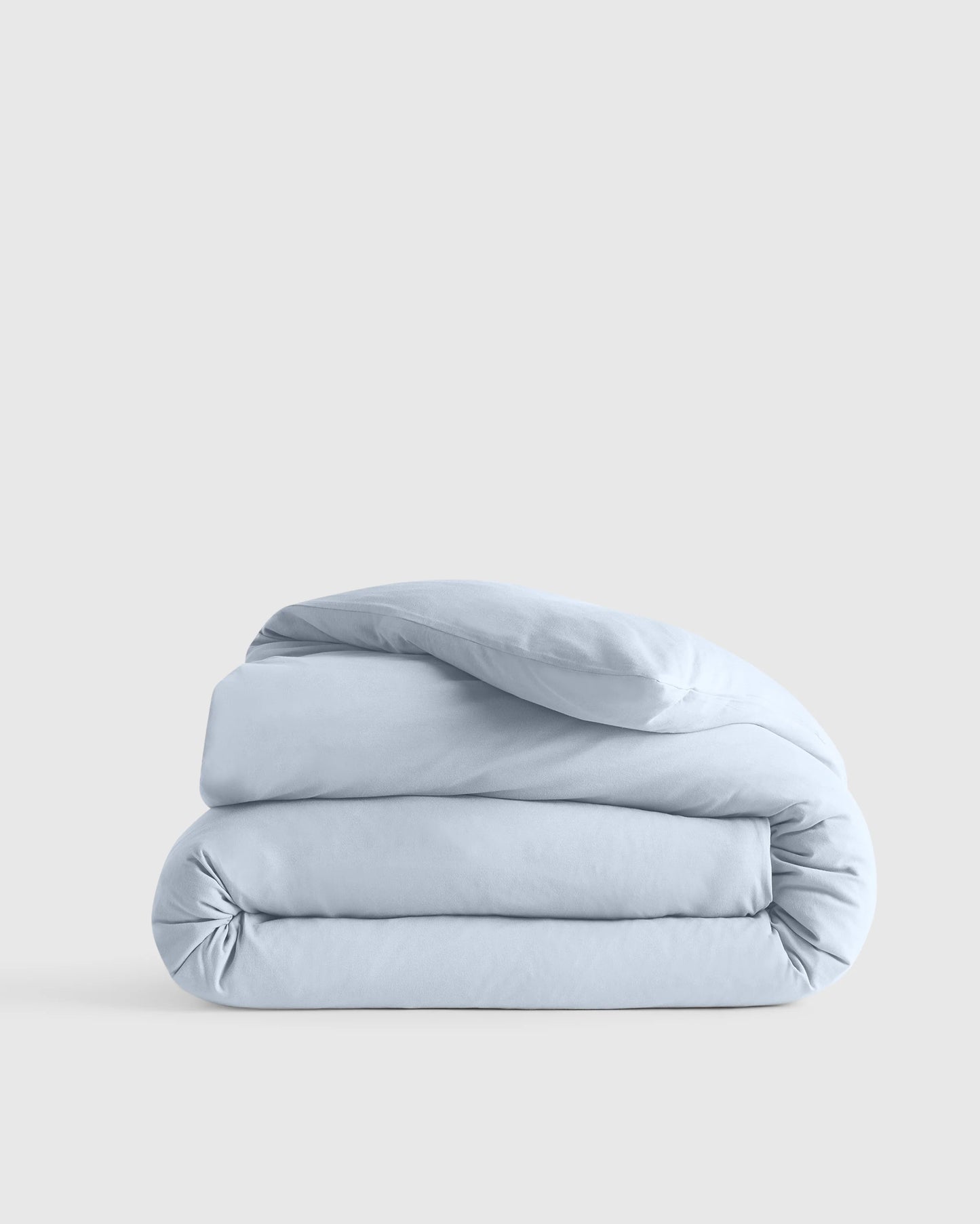 Organic Jersey Duvet Cover - Twin / Light Blue