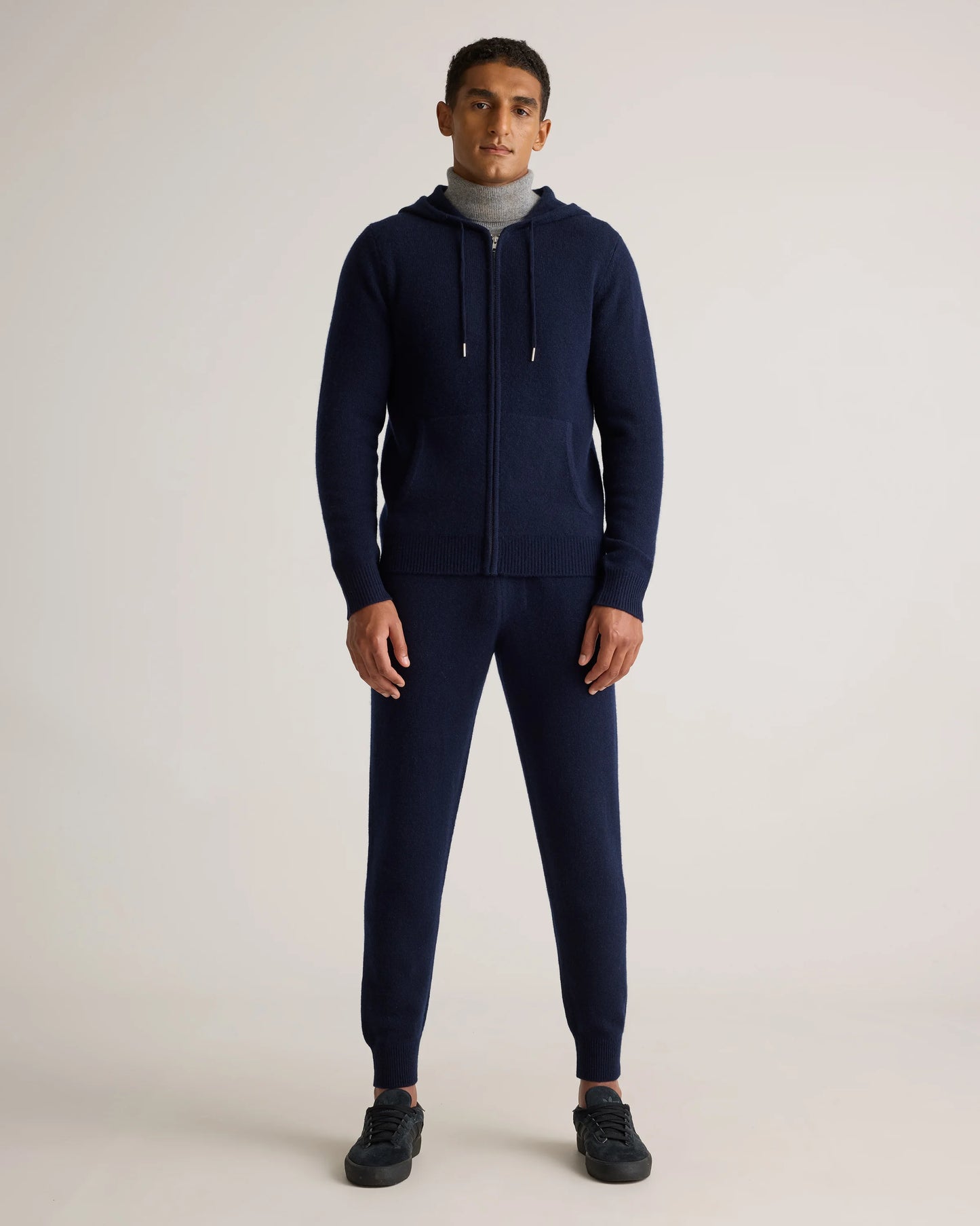 Mongolian Cashmere Full-Zip Hoodie - S / Teak