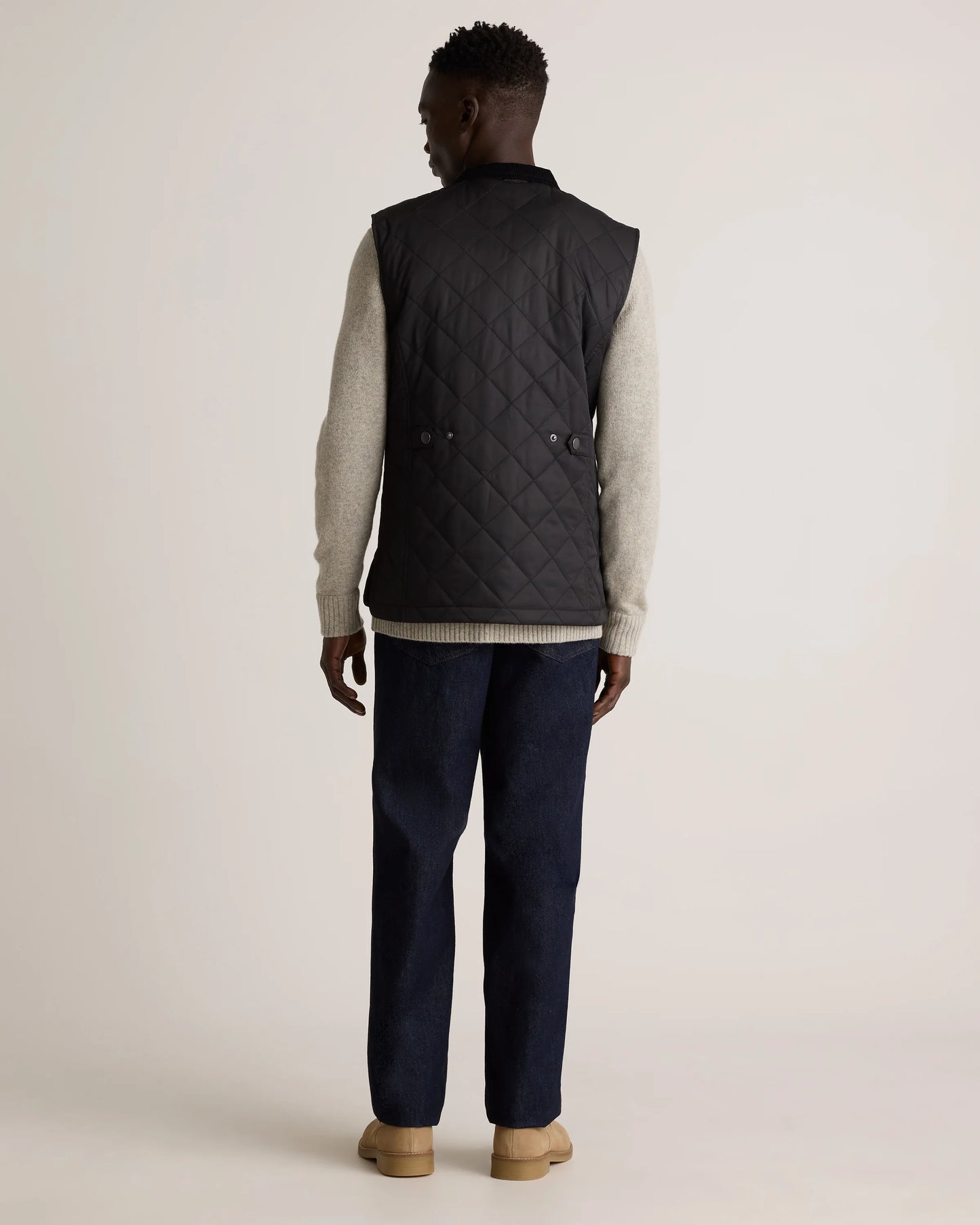 Featherless Quilted Vest - S / Black