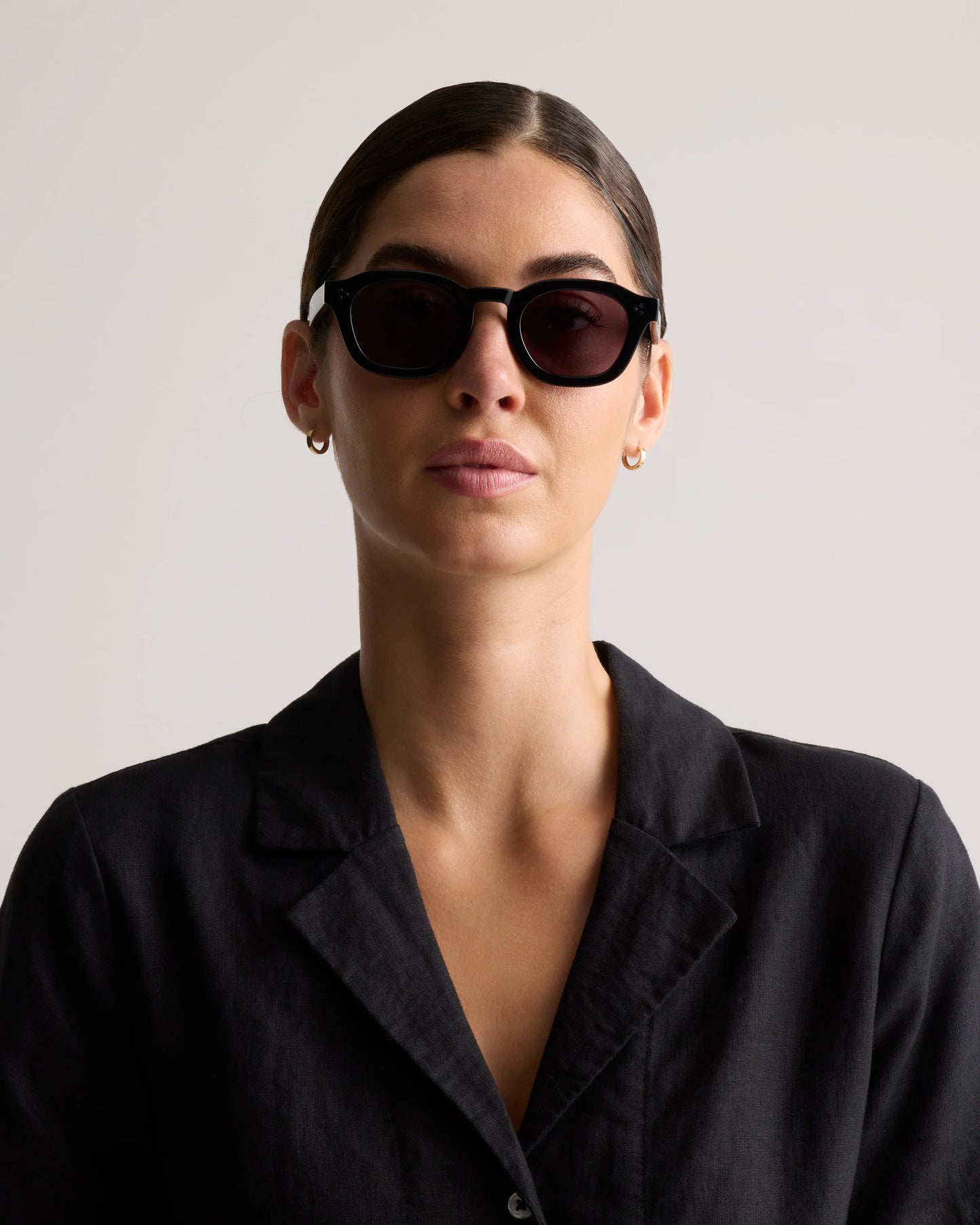 Maldives Polarized Acetate Sunglasses - One Size / Clear Spice with Grey lens