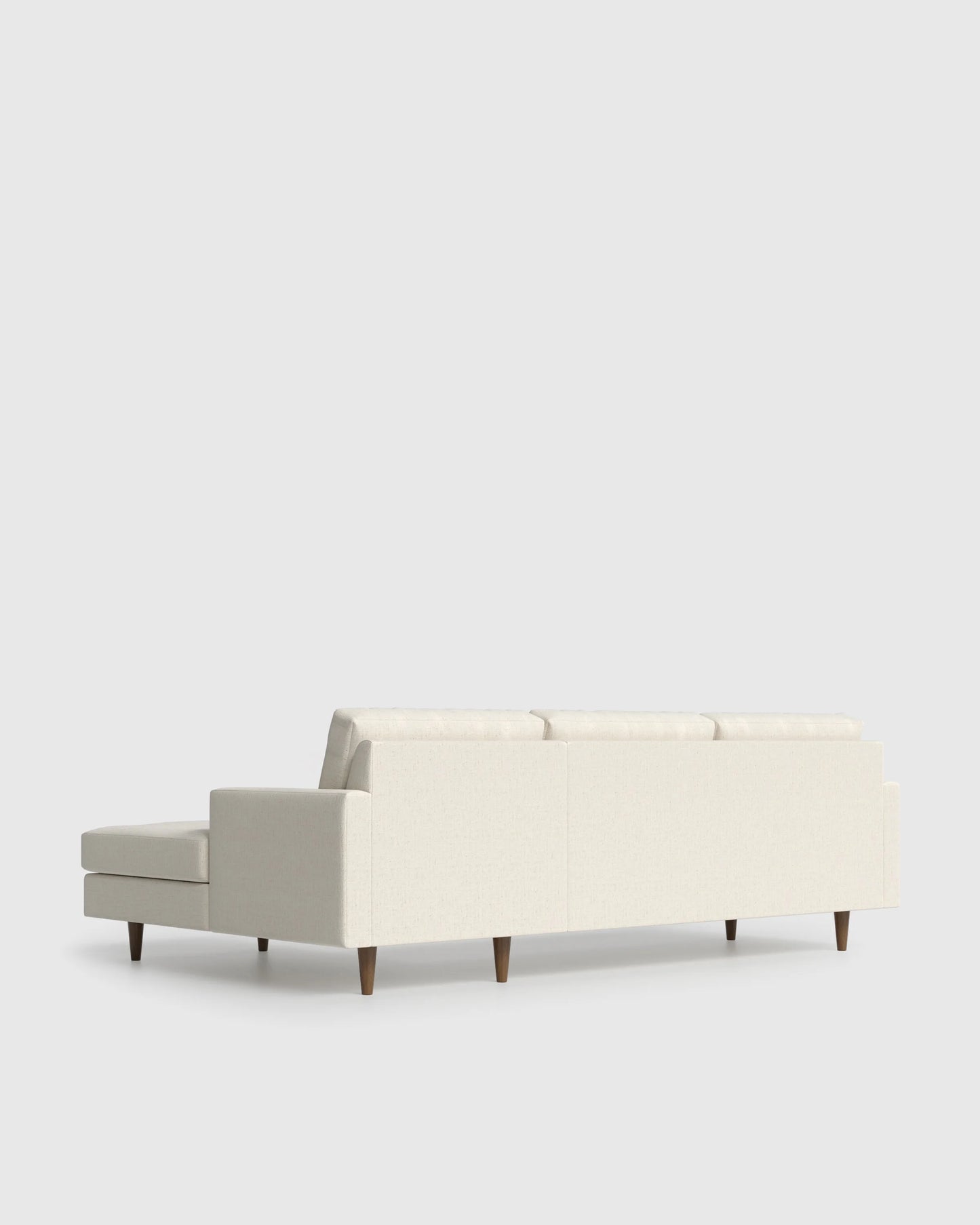 Atlas Midcentury Chaise Sectional in Performance Chenille Linen Blend - 106" Right Arm / Sorrell