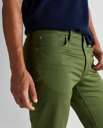 Comfort Stretch Traveler 5-Pocket Pants - Straight - 28X30 / Military Olive