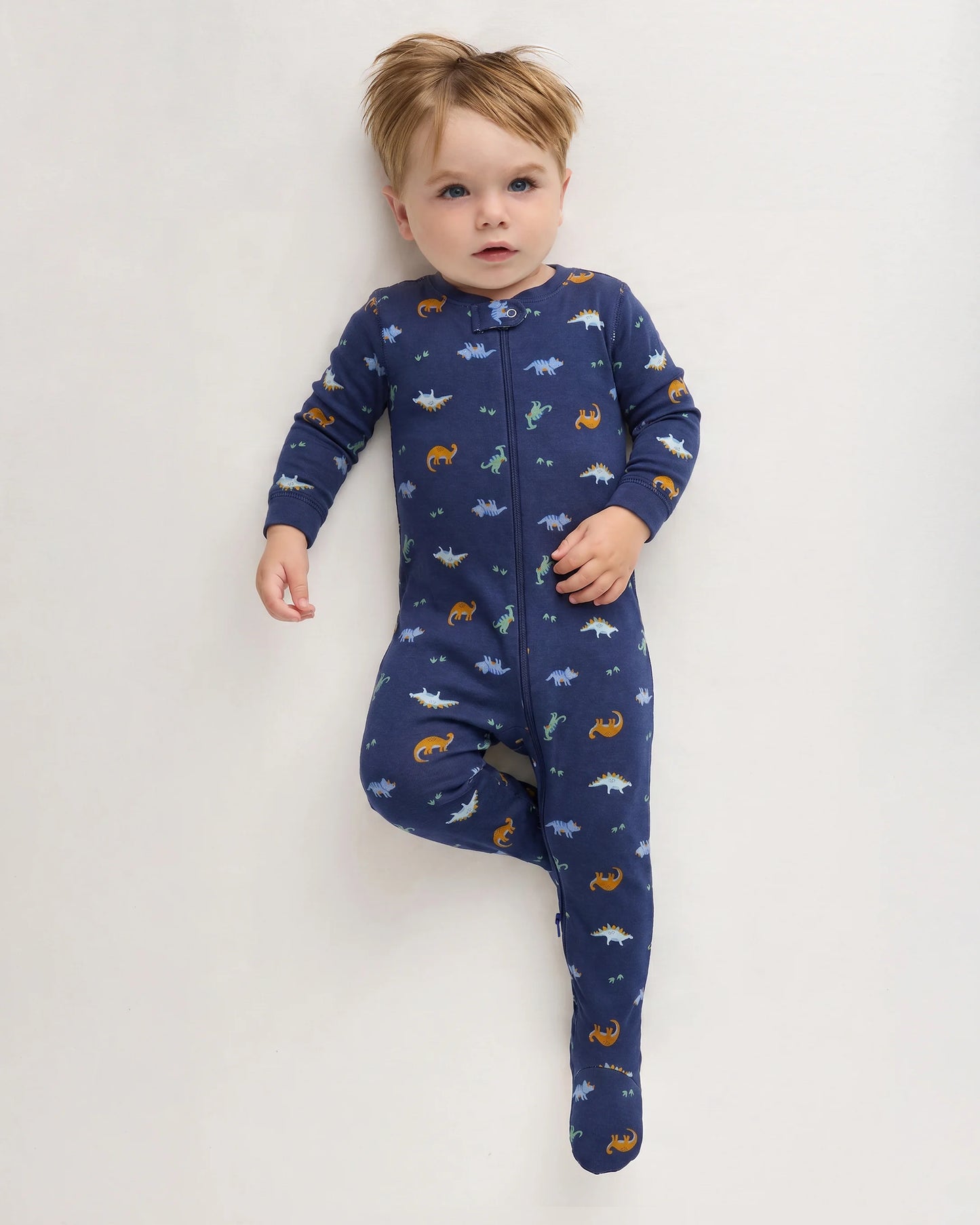 100% Organic Cotton Footie Pajama - 0-3M / Vehicles