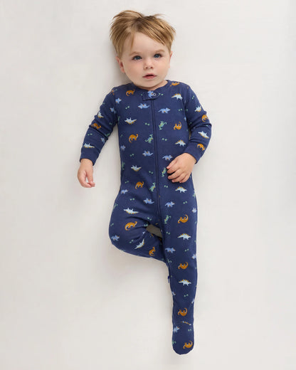 100% Organic Cotton Footie Pajama - 0-3M / Vehicles