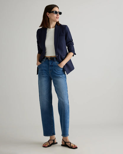 Scuba Single-Breasted Convertible Blazer - XS / True Black