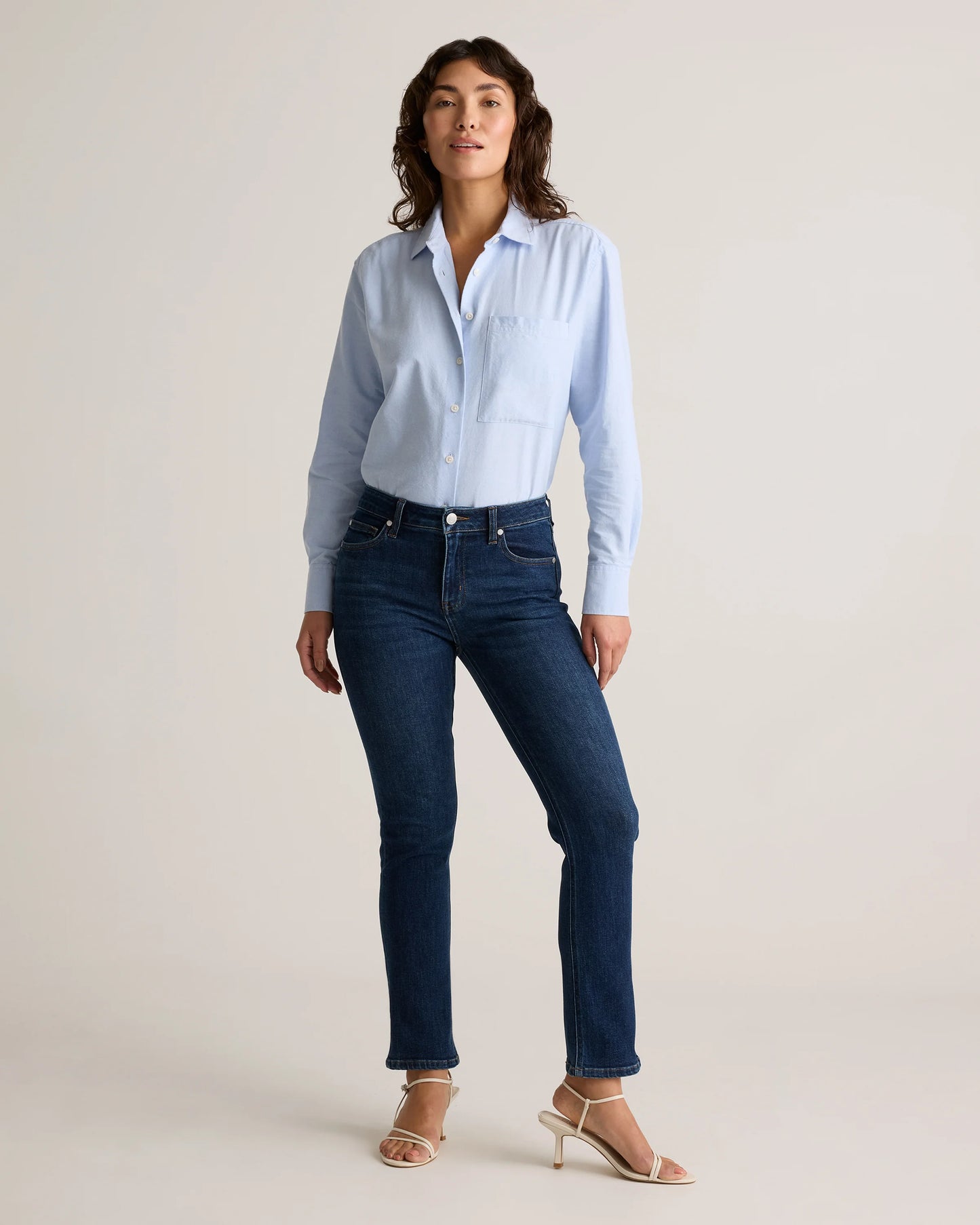 Luna Stretch Slim Straight Jeans - 24 / Black