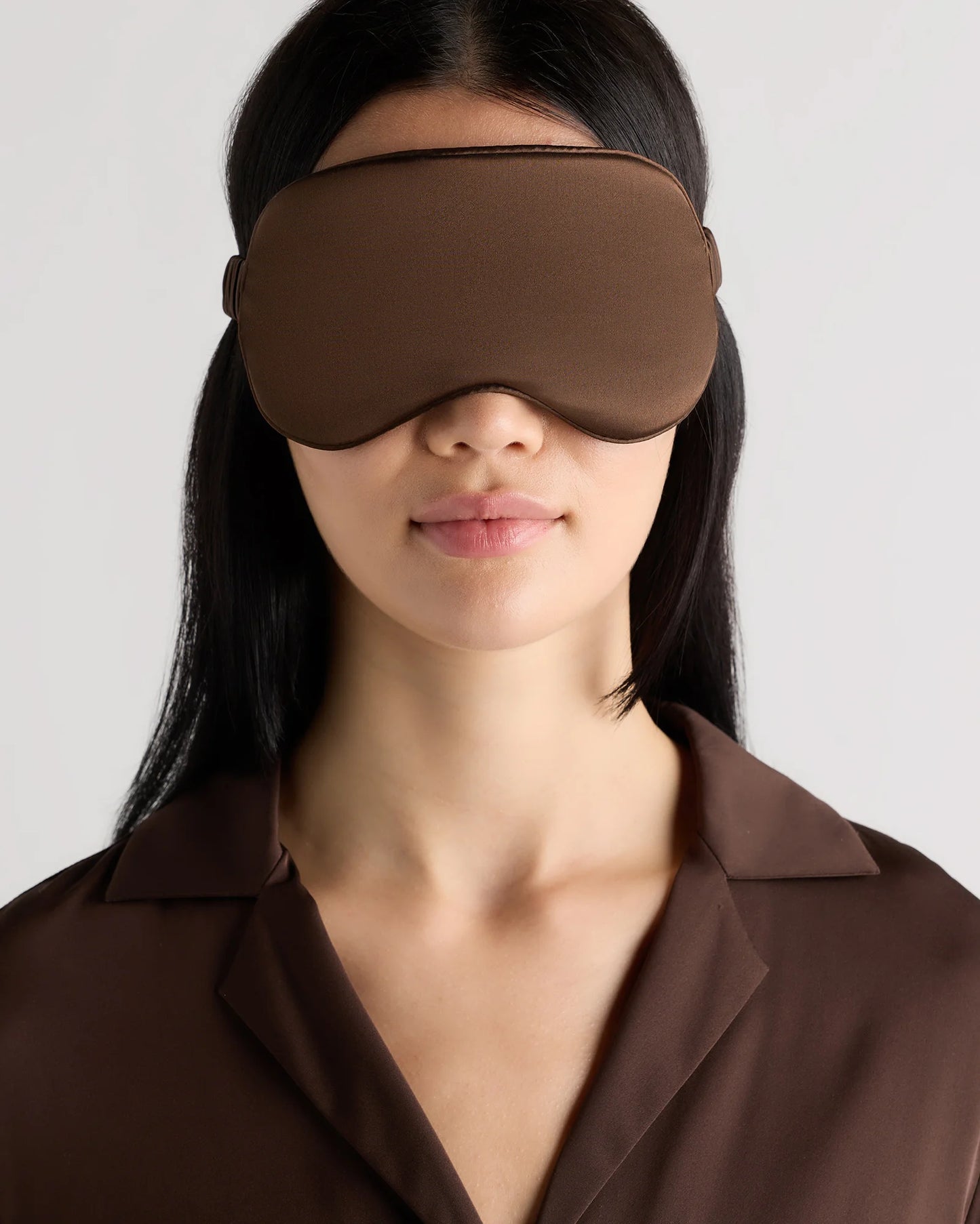 Mulberry Silk Beauty Sleep Mask - One Size / Soft Pink