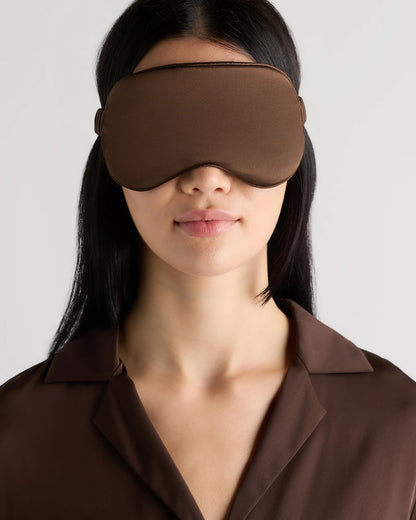 Mulberry Silk Beauty Sleep Mask - One Size / Soft Pink