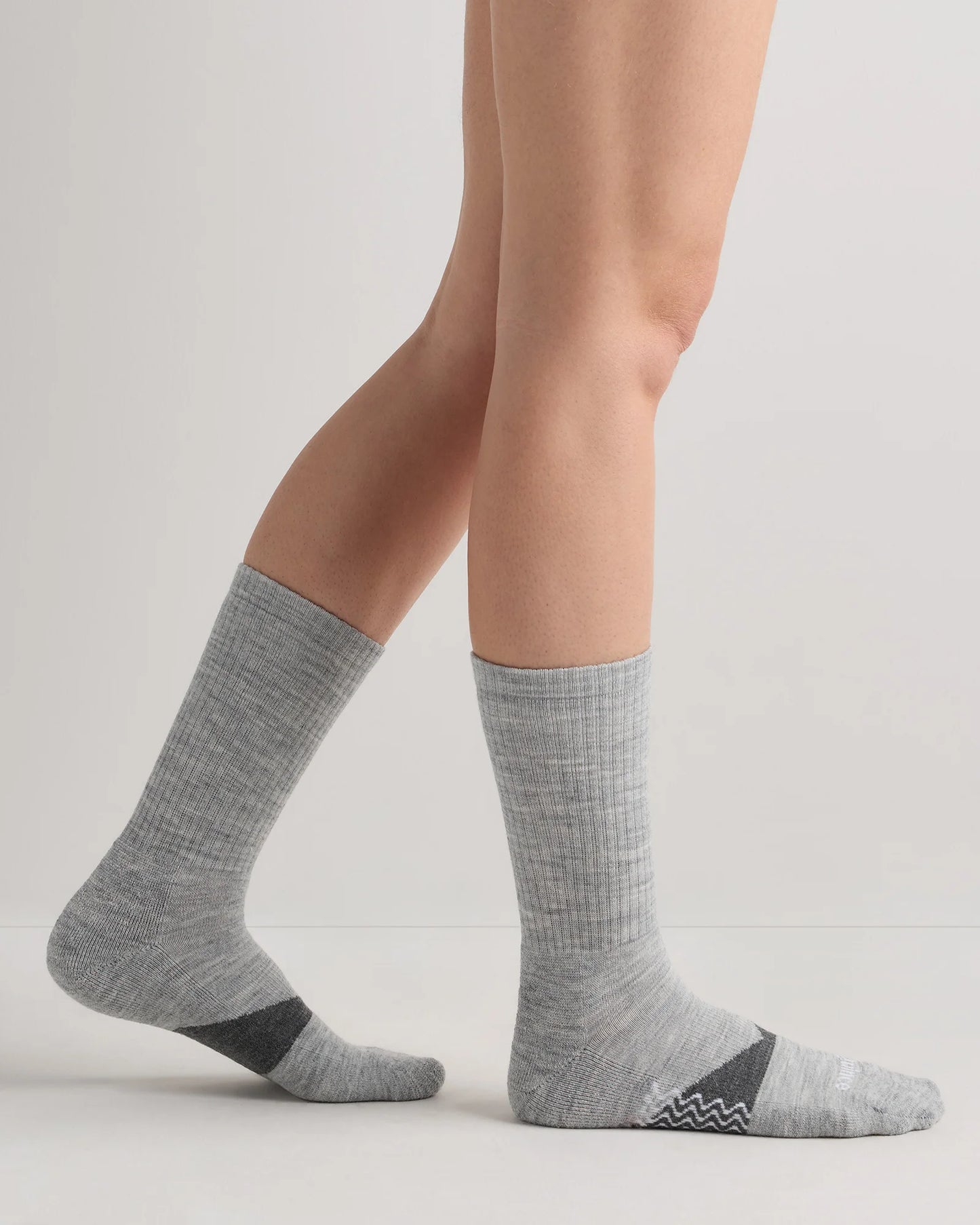 Alpaca Crew Socks (3-Pack) - S / Heather Grey