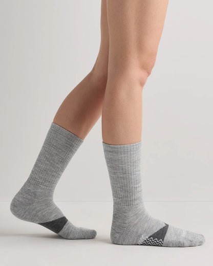 Alpaca Crew Socks (3-Pack) - S / Heather Grey