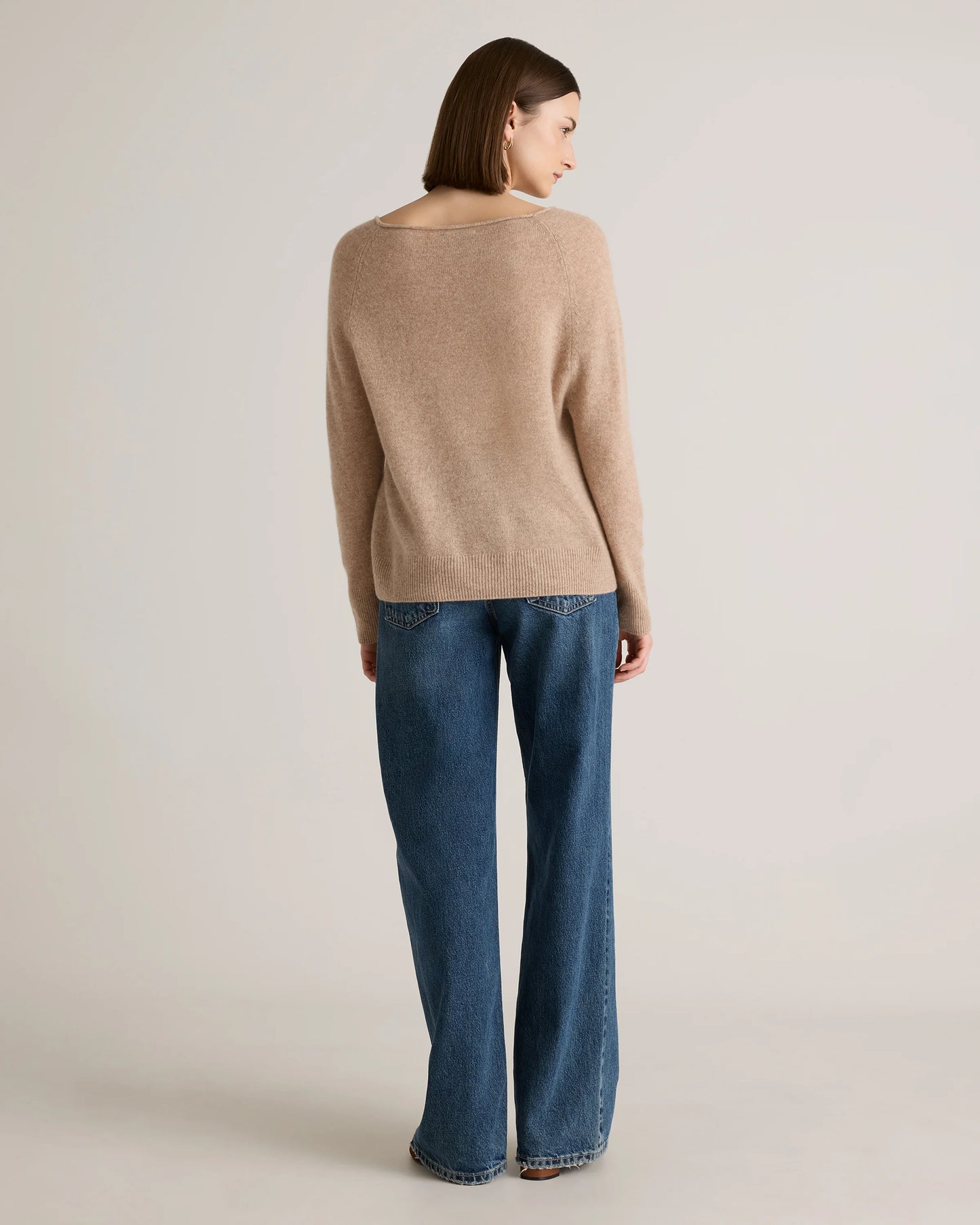 Mongolian Cashmere Boatneck Sweater - XS / Black