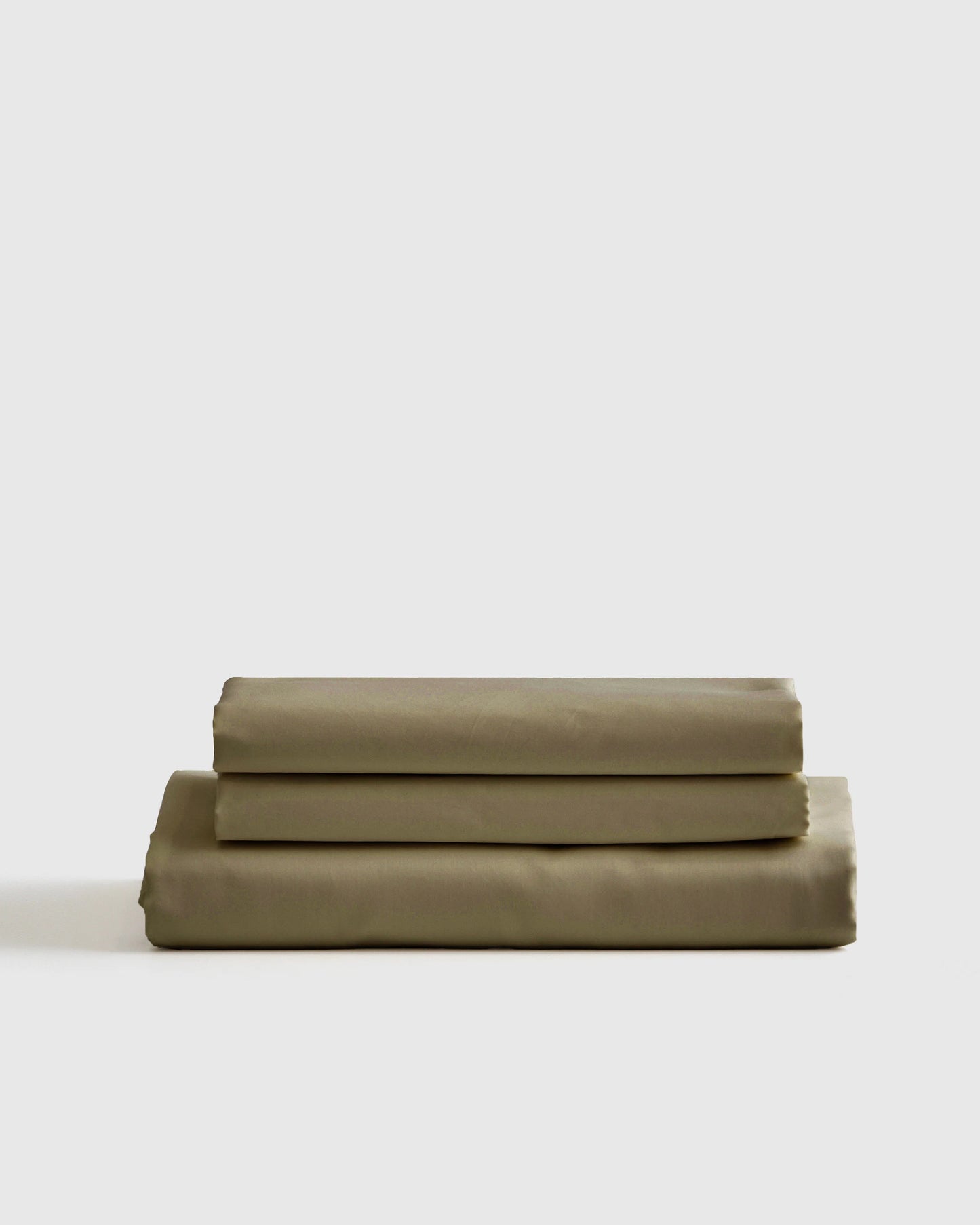 Luxury Organic Sateen Fitted Sheet Set - Cal King / Light Blue