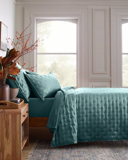 Bamboo Dream Quilt - Twin / Sage