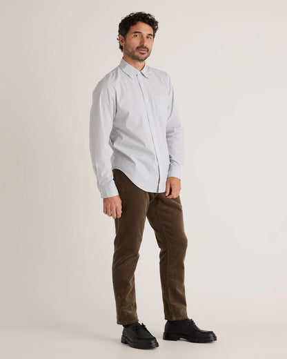 Organic Cotton Stretch Poplin Shirt - S / Grey Gingham